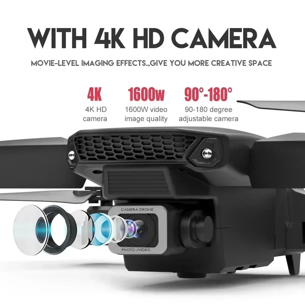 E88 Pro WIFI FPV Drone Wide An - огляд і ціна Drone Camera Hd